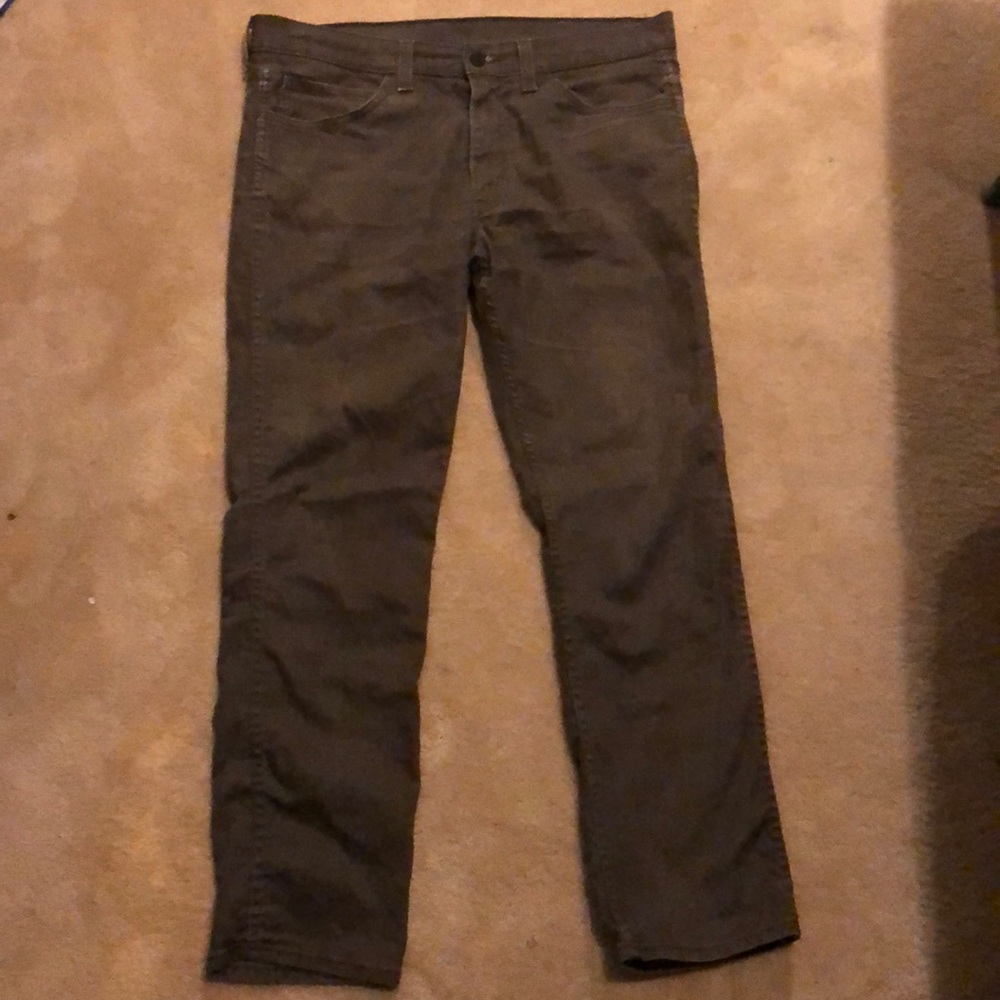 Levi's 511 36x30 slim fit green jeans
